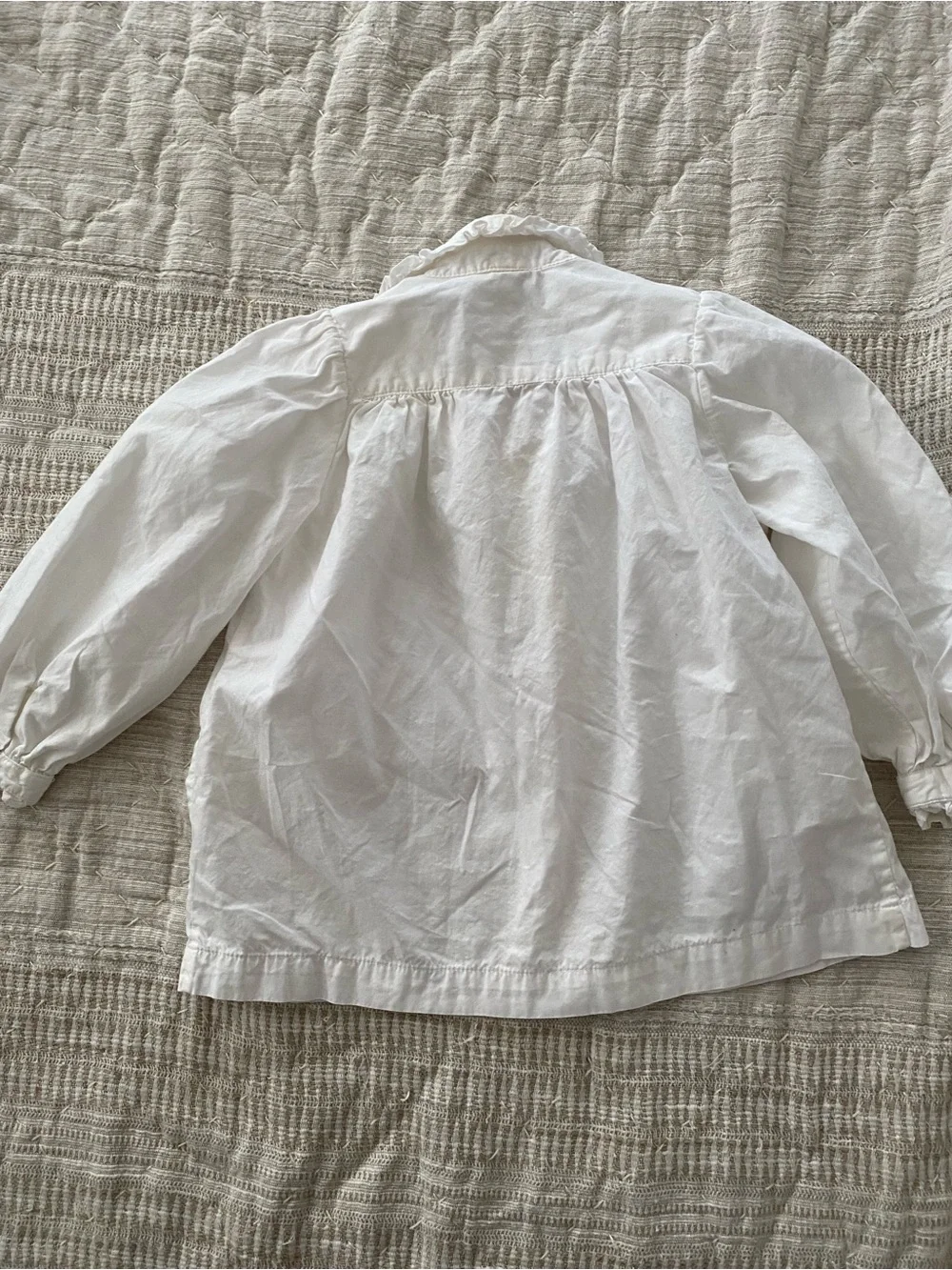 Vintage Ralph Lauren White cream Cotton Button-Up Shirt size 18 months